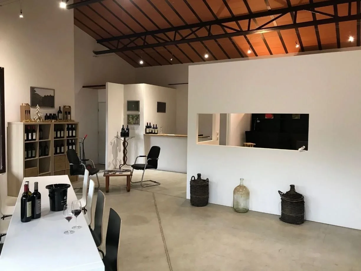 Le caveau de dégustation du Mas Champart, à Saint-Chinian