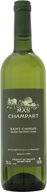 Bouteille de blanc Mas Champart