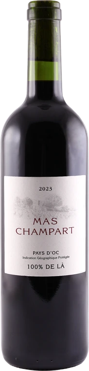 Bouteille de rouge Mas Champart